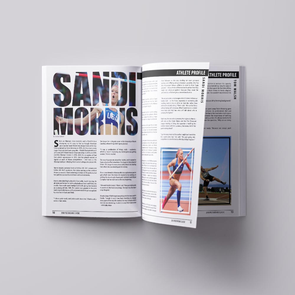 2018 Prefontaine Classic program